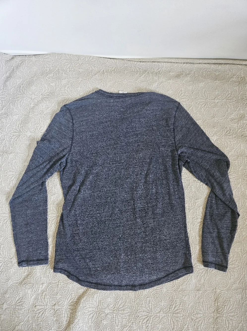 Abercrombie & Fitch Men's Long Sleeve Shirt, Grey, Size Large - Picture 6 of 6